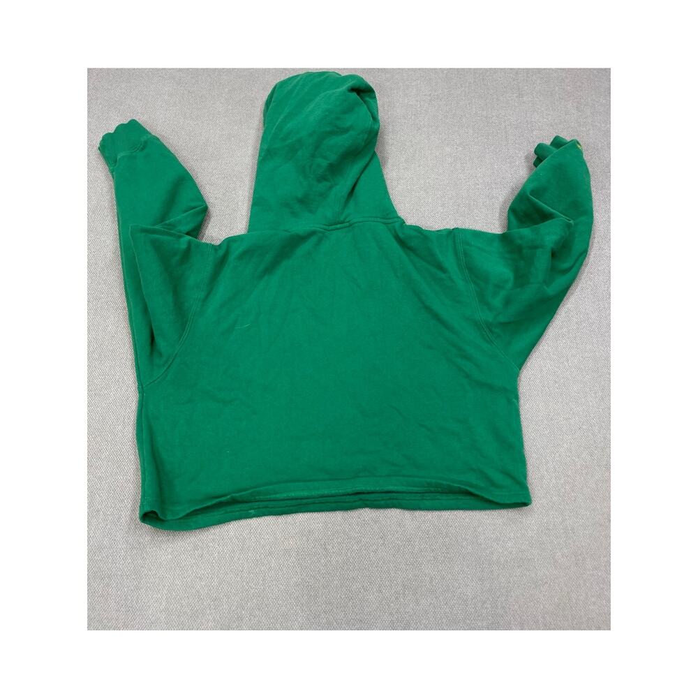 Mitchell & Ness Womens Philadelphia Eagles Crop Long Sleeve Hoodie, Green, 2X - Picture 5 of 6